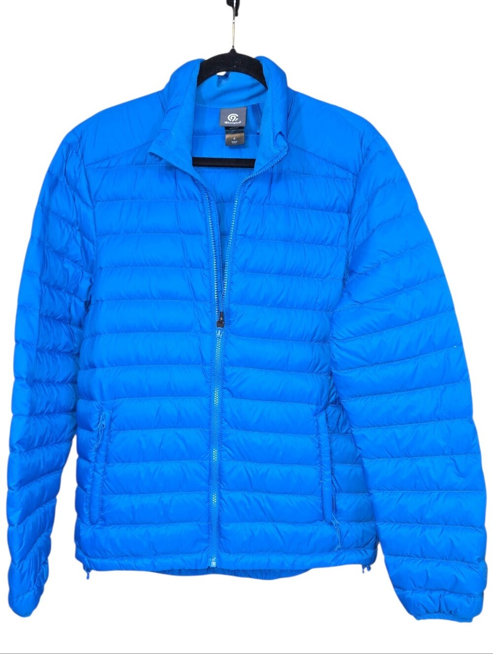 Champion Down Puffer Jacket Packable 70% Down Lightweight Full Zip Mens Size Sm.